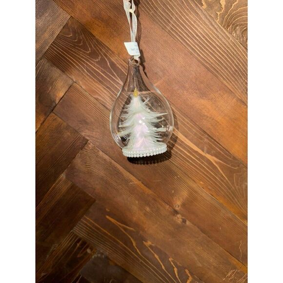 HOLIDAY LANE Sugar Plum Glass Dome with Tree Ornament - Picture 3 of 5